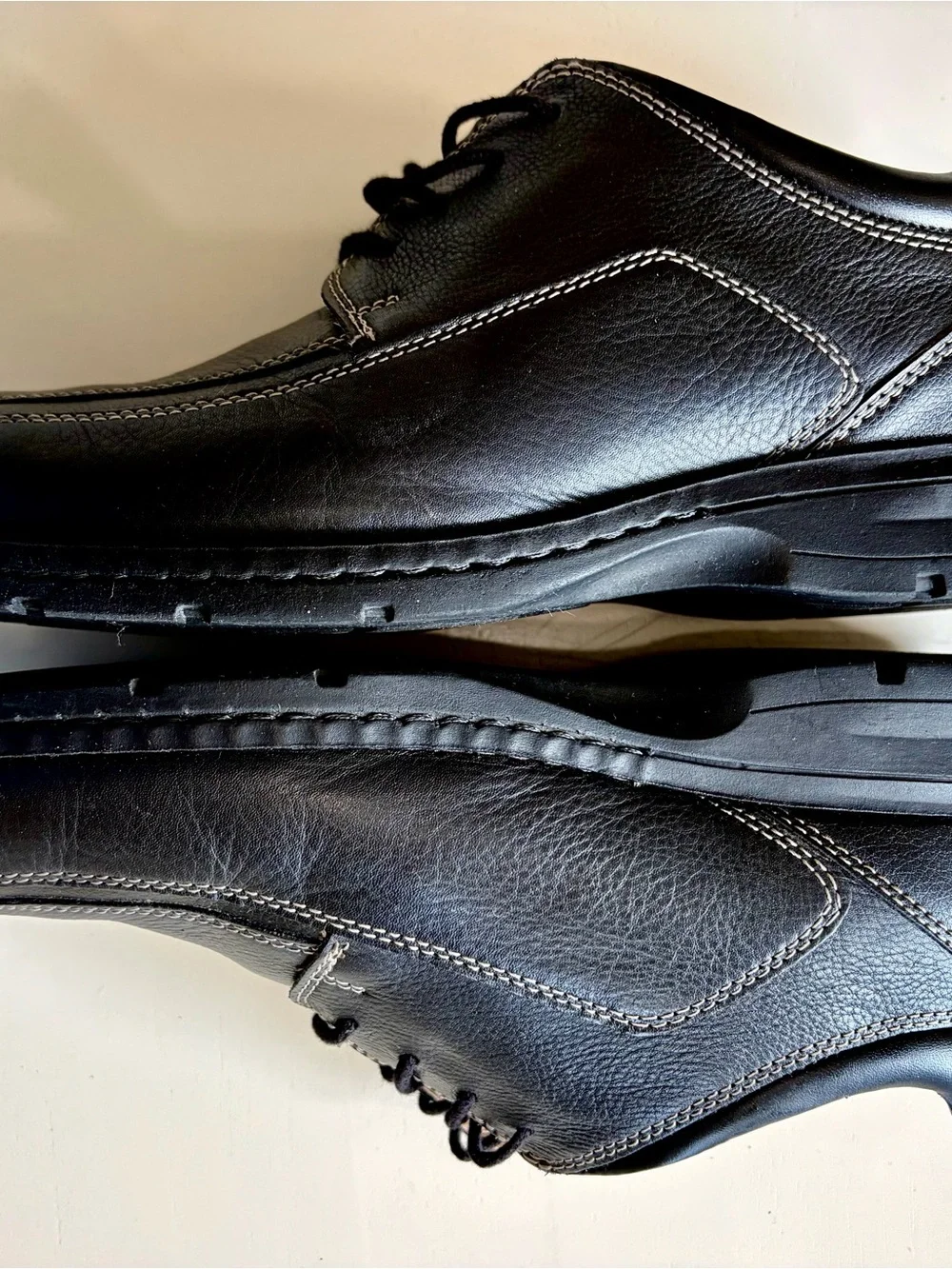Dockers All Motion Comfort Black Leather Dress Shoes Size 12 W